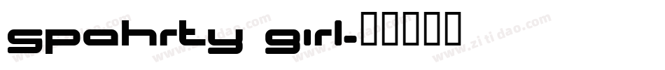 Spahrty Girl字体转换